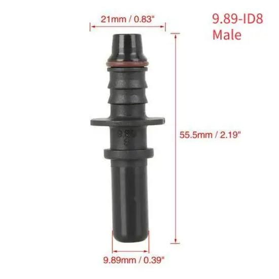 ID8 7.89/9.89/9.49/11.8 Car Fuel Quick Release Hose Connector Gasoline Diesel Oil Pipe Pump Rubber Fitting Car Connector System