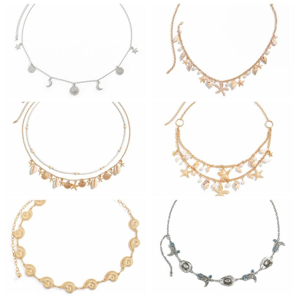 Bohemia Style Waistband Alloy Beach Shell Waist Chain Fashion Body Chain  Women