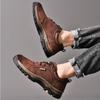 Autumn/Winter 2022 Men's Korean Style Leather Hiking Shoes - Trendy, Breathable, Casual.