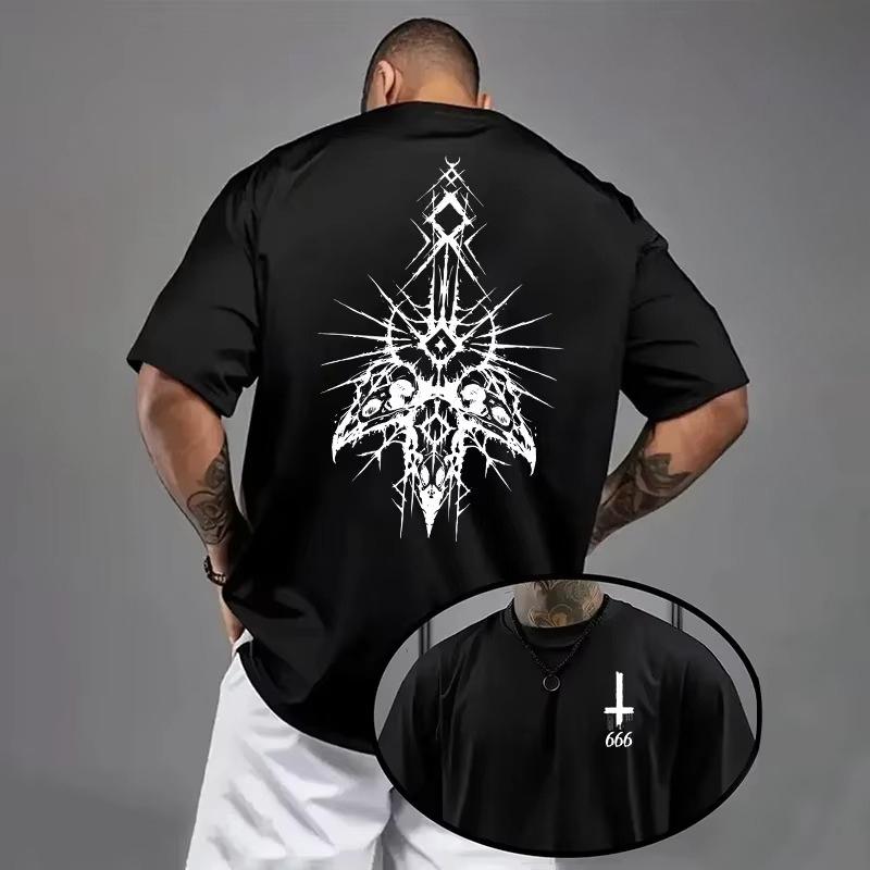 Letnia koszulka z nadrukiem, z krótkim rękawem, modna, prosta, wygodna, oddychająca, unisex