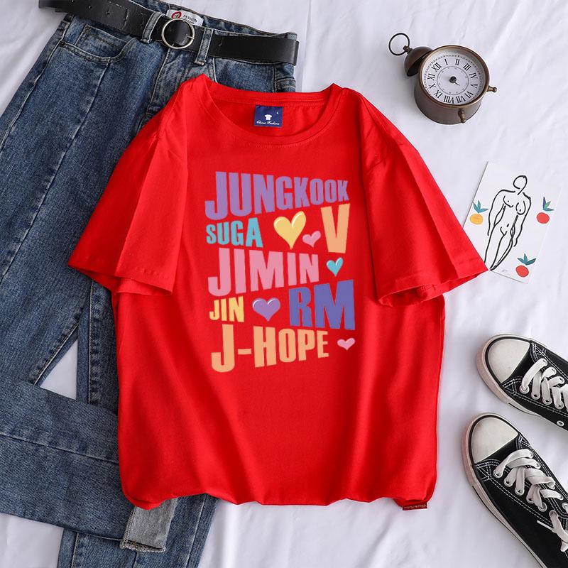 2022 Summer Trendy Printed Crew Neck Short Sleeve Cotton Women's Casual Top