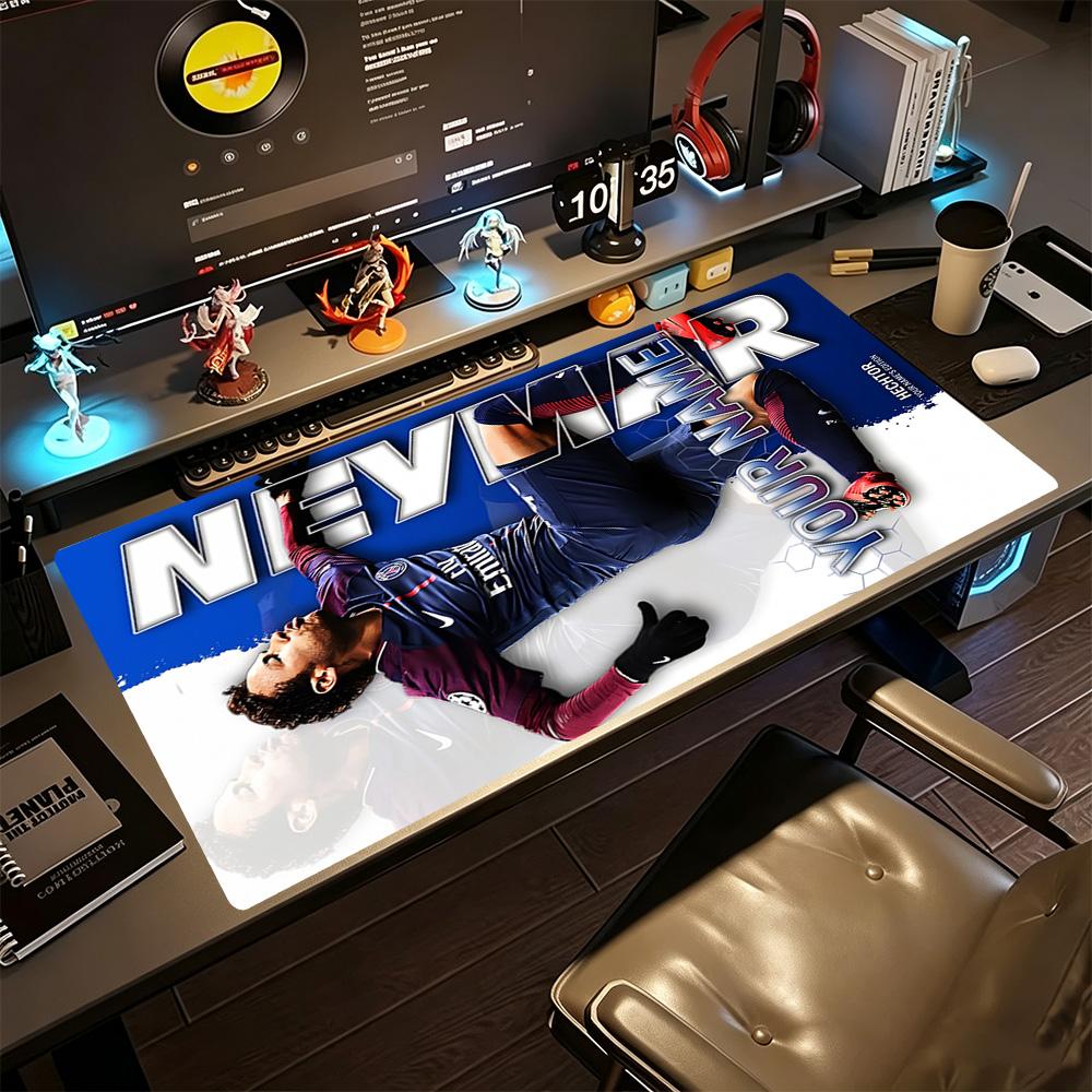 Neymar S Yellow Glory Customizable Name Mouse Pad Desk Mouse Pad Office Mouse Mats Non-Slip Rubber Base Office and Gaming Desk Decoration