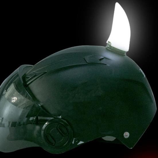 2Pcs Universal Glow Demons Horn Helmet Decoration for Night Riding Safety Personalized LED Helmet Lights USB Rechargeable Helmet Decoration