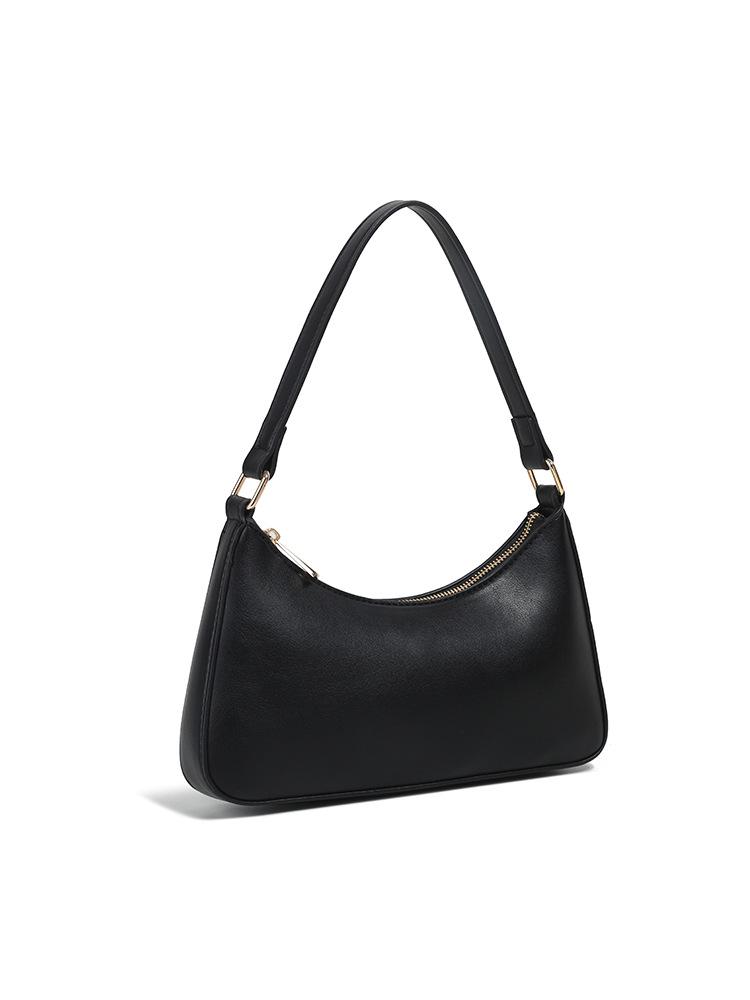 Nische 2025 Retro Damen Vielseitige Einfarbige Achseltasche mit Kette
