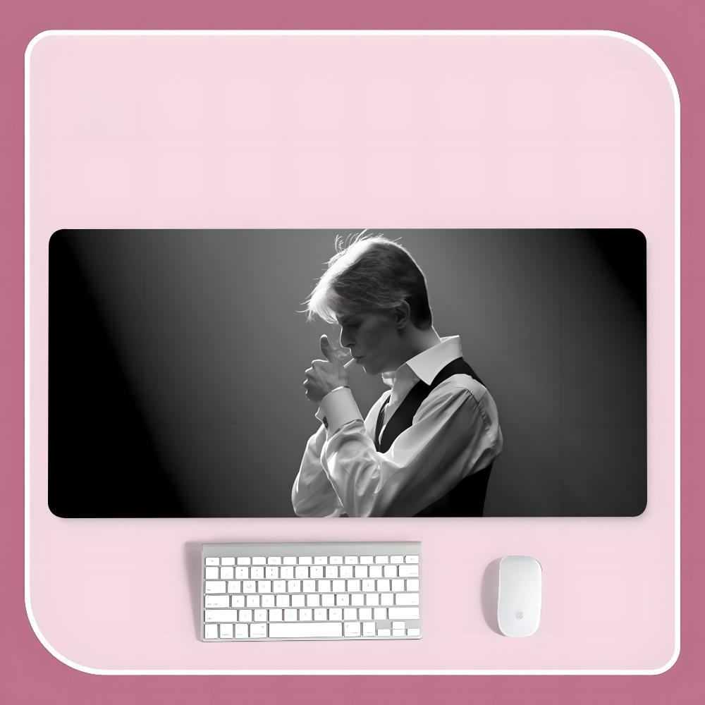 D-David S-Singer B-Bowies Mouse Pad 900x400mm Rectangular Pad PC Keyboard Office Table Rubber 900x400mm Mat XXL Laptop Lock Edge