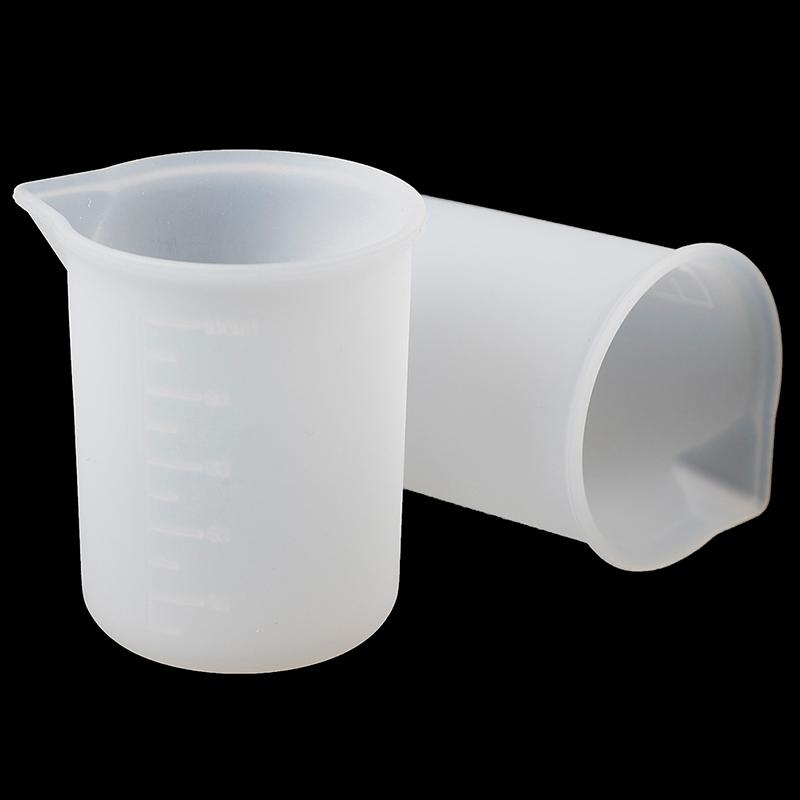 5/10Pcs Food Safe Silicone Measuring Cup Flexible Easy-pour Liquid Measuring Tool for Kitchen Baking Soap Making