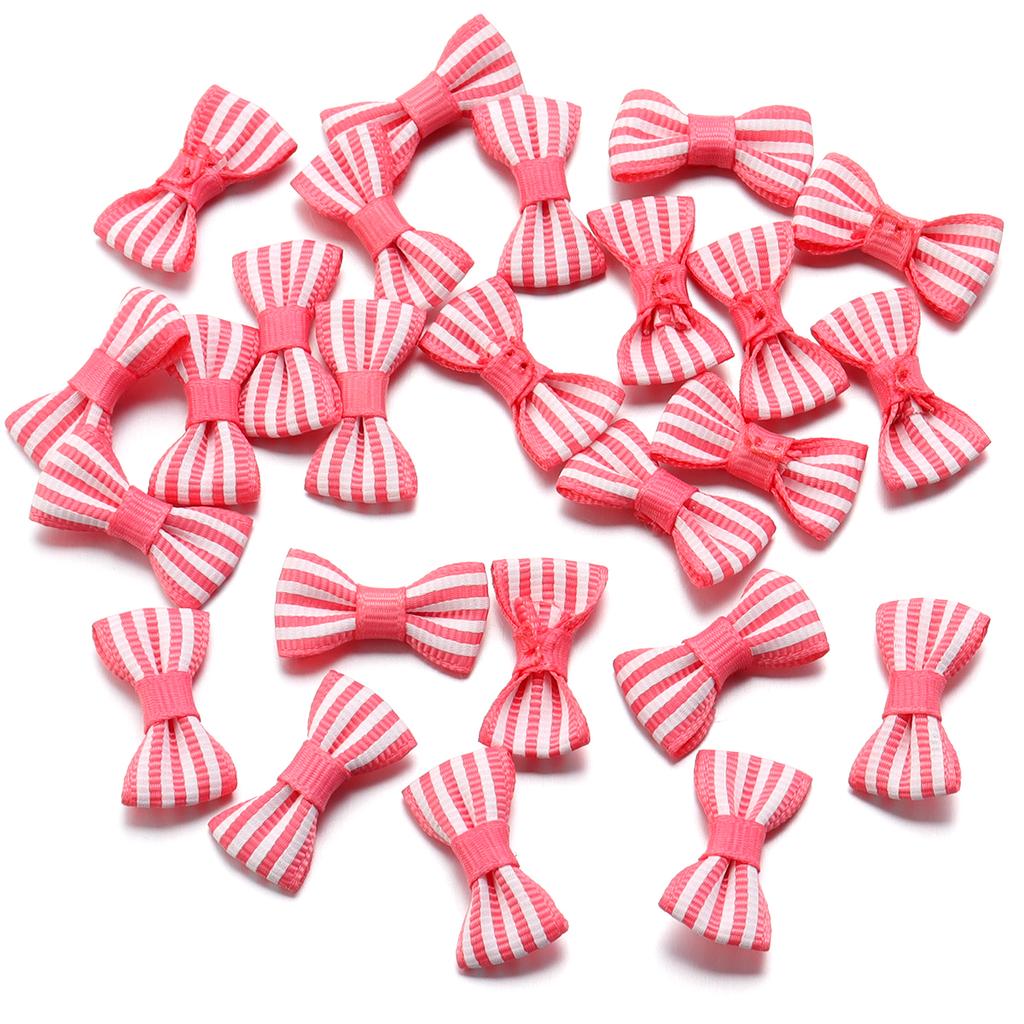 50pcs/Lot Striped Bows Polyester Ribbon Bows Handmade Bows For Jewelry Making DIY Hair Clip Headband Clothing Crafts Decoration