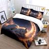 3Pcs Dreamy Unicorn Sleeping On Clouds Duvet Cover Set With 3D Printing Design Soft Polyester Bedding Set All-Season Comfort