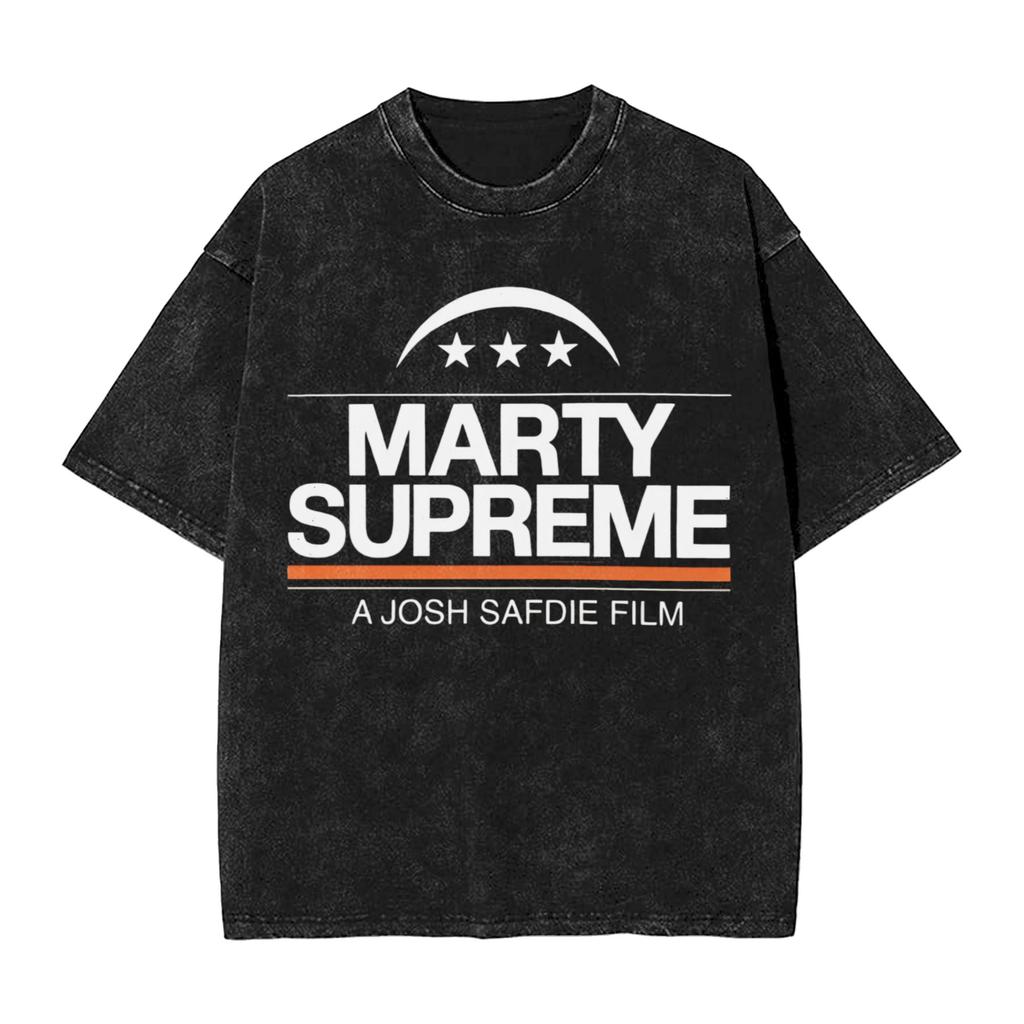 Marty Supreme Table Tennis Vintage Washed Tshirts For Men Women 100Cotton Top Tee Funny Oneck Short Sleeve