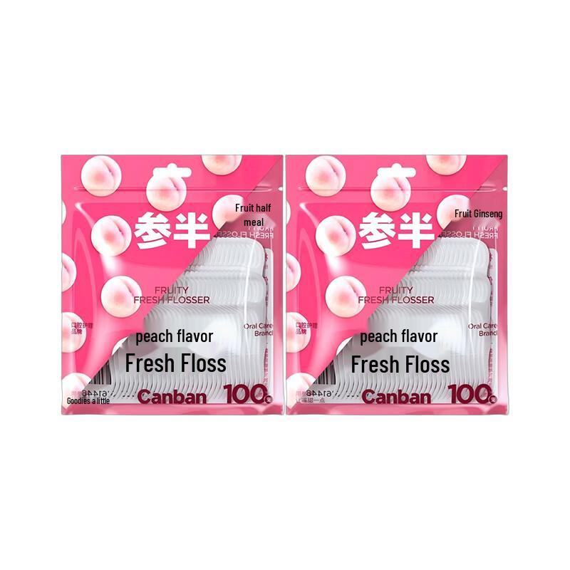 Sanban Peach Fruit Flavor Dental Floss