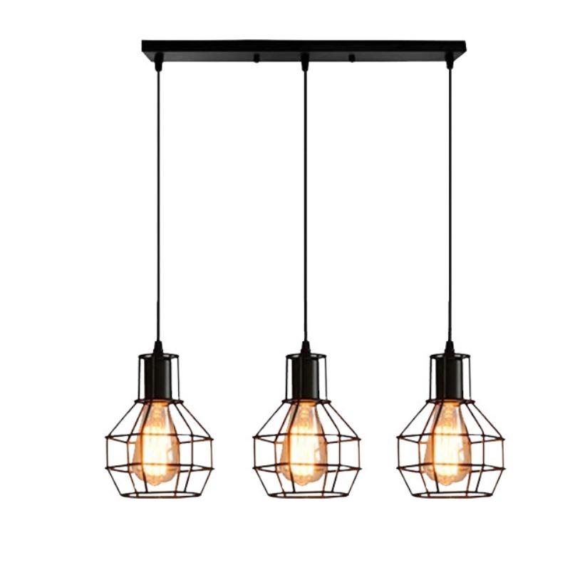 American Country Retro Industrial Style Chandelier LED Personalized Creative Restaurant Hotel Room Iron Grenade Chandelier