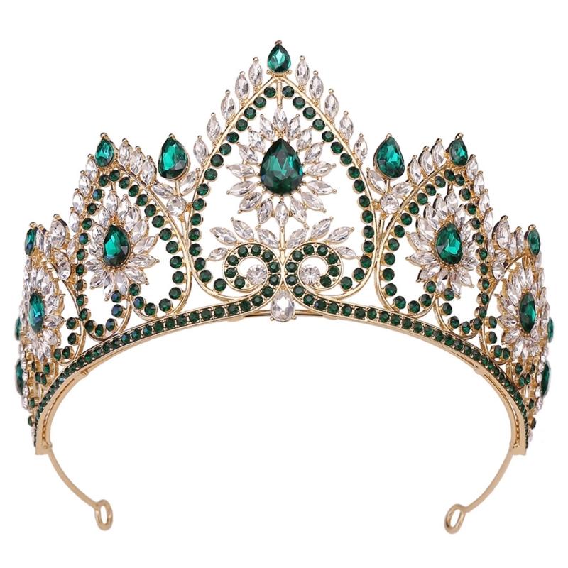Bandeaux de Fête Élégants Couronnes Serre-tête pour Anniversaire Mariage Diadème de Reine pour Filles Spectacle Scène Costume