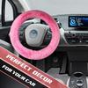 Fluffy Car Steering Wheel Cover,Steering Wheel Cover For Women Soft Plush Steering Wheel Cover Fashion Car Interior Decor Accessories Suitable For 15