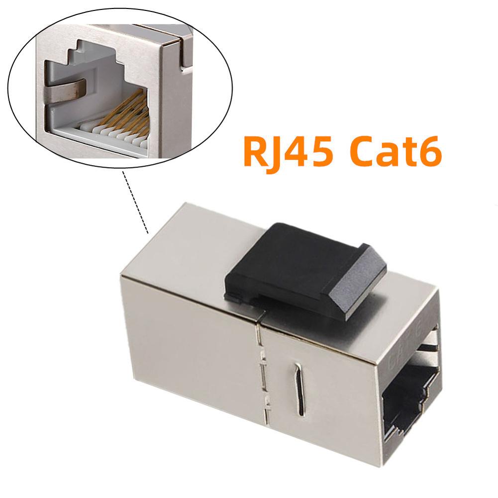 

4Pcs Shielding Module CAT6 Cat6A CAT5e And CAT5 Panel Network Computer Module Gold Plated Stainless Steel Computer Module