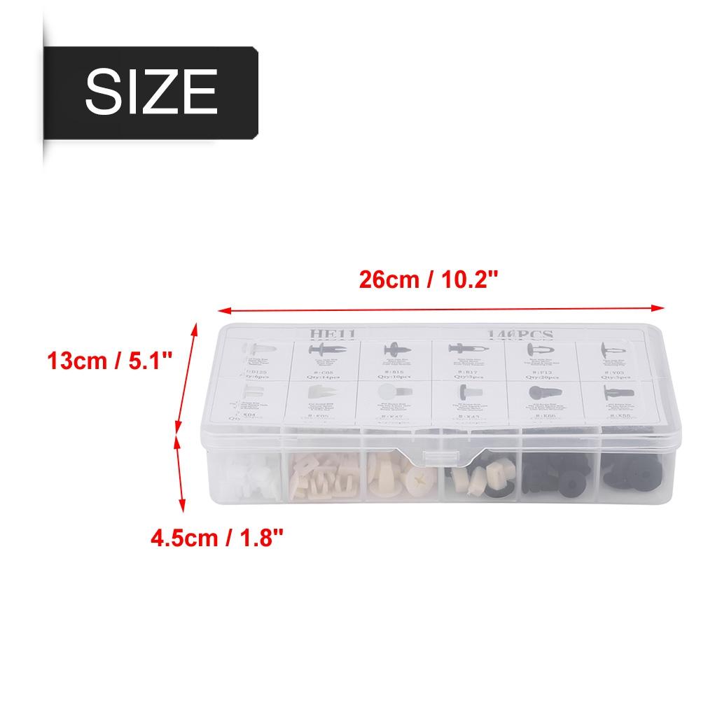 146 szt. 12 rozmiarów Spinki do drzwi samochodowych, zderzaków, nitów, klipsów do listew, zatrzaski do paneli dla Toyota