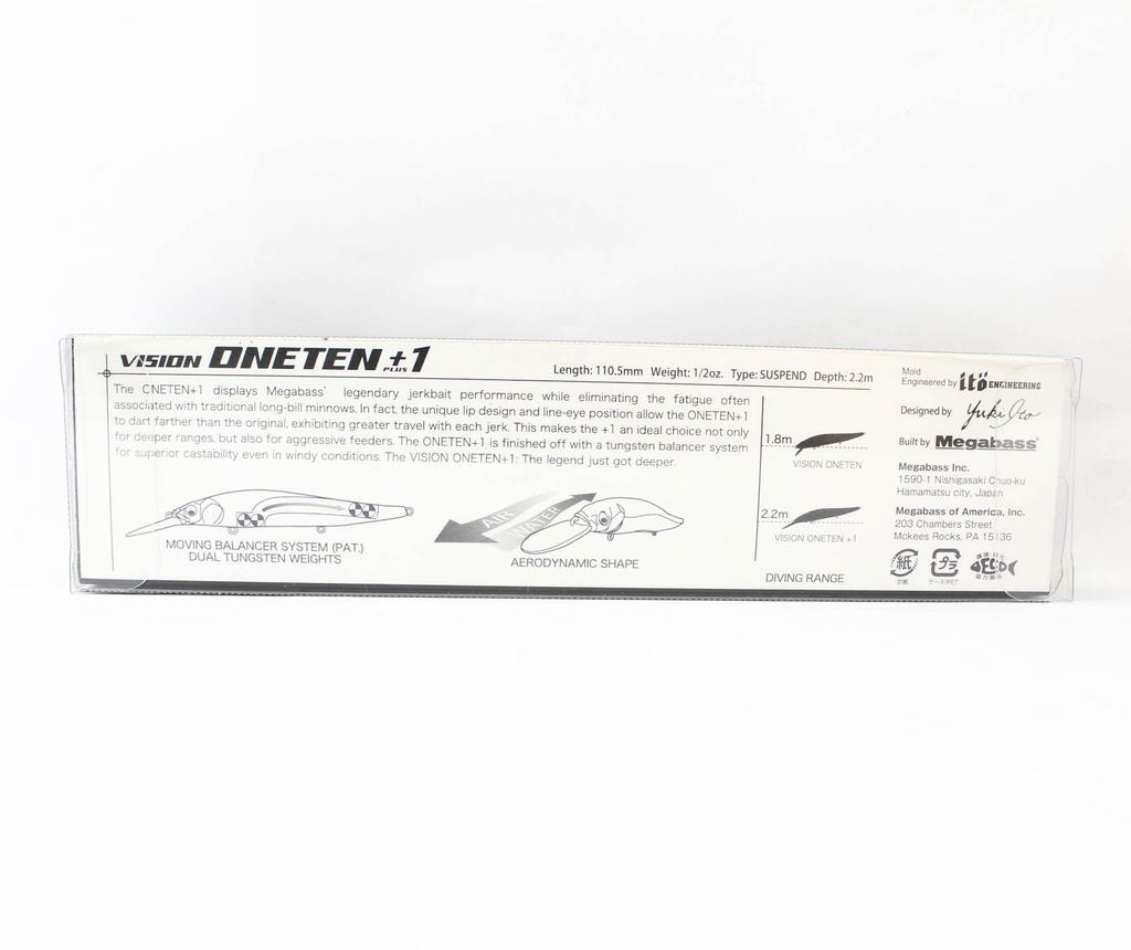 Megabass Vision 110 Oneten 1 Feet Suspend Lure Sexy Ayu (0454)