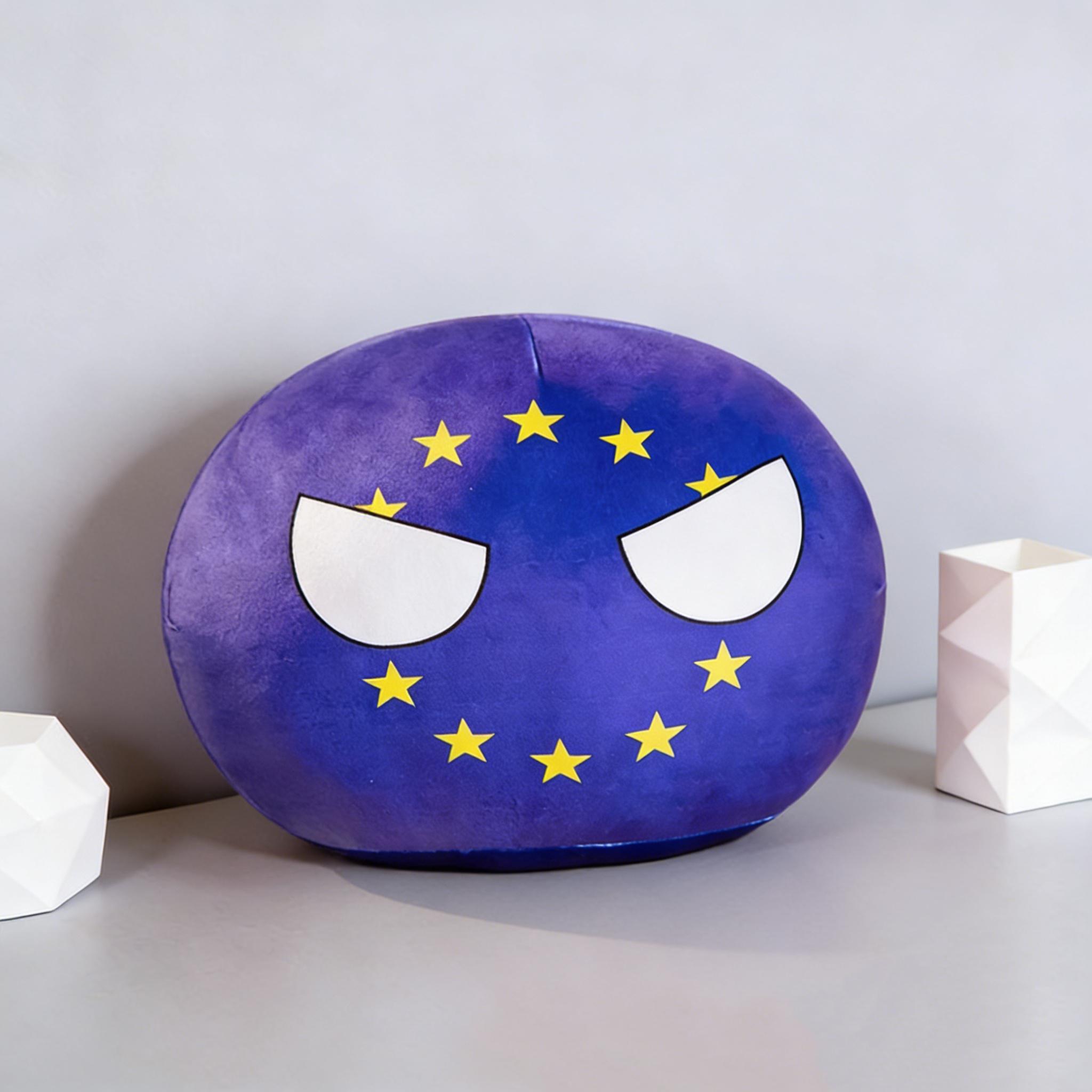 Polandball Countryballs Pluche Bloedkussen Duitsland Japan VS Italië Frankrijk Zacht Gevuld Speelgoed Kussen Huisbank Stoel Decoratie Cadeaus 30-50cm