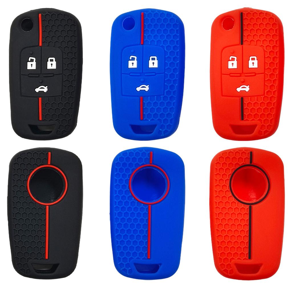 Gummi Auto Schlüsselhülle Silikonhülle für Chevrolet Cruze Aveo Trax Sail Malibu Captiva Opel Vauxhall Astra J Corsa Insignia Mokka