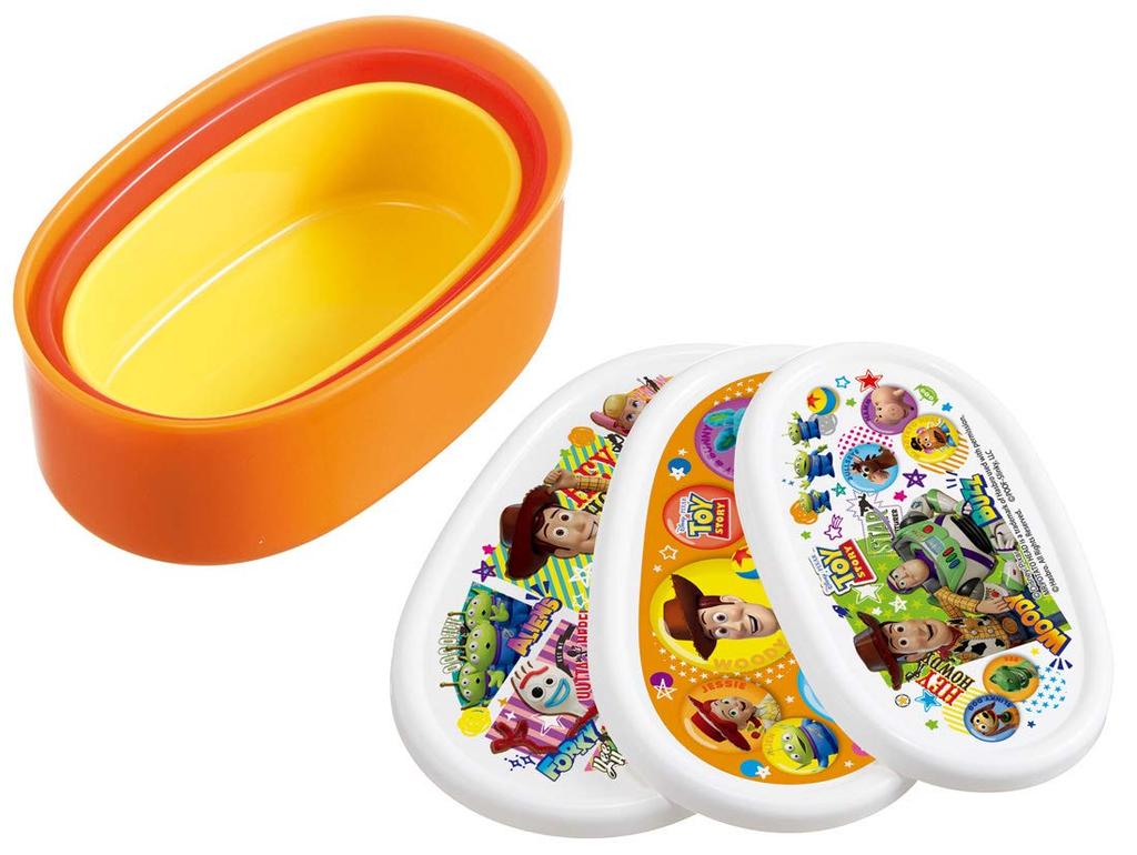 Skater Antibacterial Storage Set of Disney Toy Story Made In 860ml Ag+ Containers, 3, 21, Japan, (SRS3SAG)