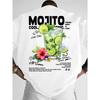 Μοτίβο Θέματος Mojito Ανδρικό Καλοκαιρινό T-shirt Μοντέρνο και Ευέλικτο Μοντέρνο Άνετο Βαμβακερό