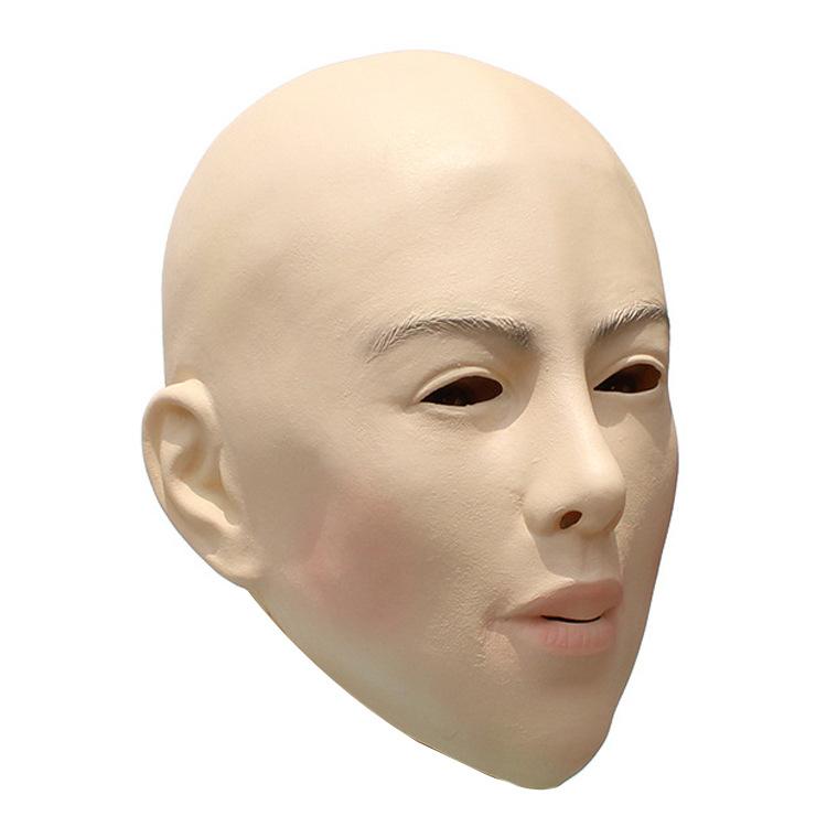 Kaal schoonheidsmasker feest grappig rollenspel entertainment rekwisiet festival maskerade kostuum cross-dressing travestiet hoofddeksel