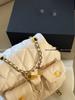 Kou Double Shoulder Quilted Lambskin Chain Bag – Versatile Handheld Crossbody Women's Fashion Bag