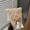 Seaside Beach Straw Bag Women's Vintage Woven Shoulder Bag Tassel Hollow Crossbody Bag