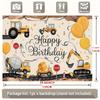 One party banner a photo prop for a building-themed birthday backdrop decoration polyester banner decoration.
