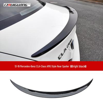 Spoiler Arrière Compatible AMG & Kit Lèvre Avant Brabus pour Mercedes-Benz Classe CLA W117 2013-2019