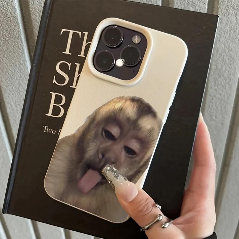 

Meme Monkey Funny Expression Phone Case for iPhone 17 16 15 14 13 12 11 Series Pro Max Plus Double Layer Protection iphone 11 ProMax
