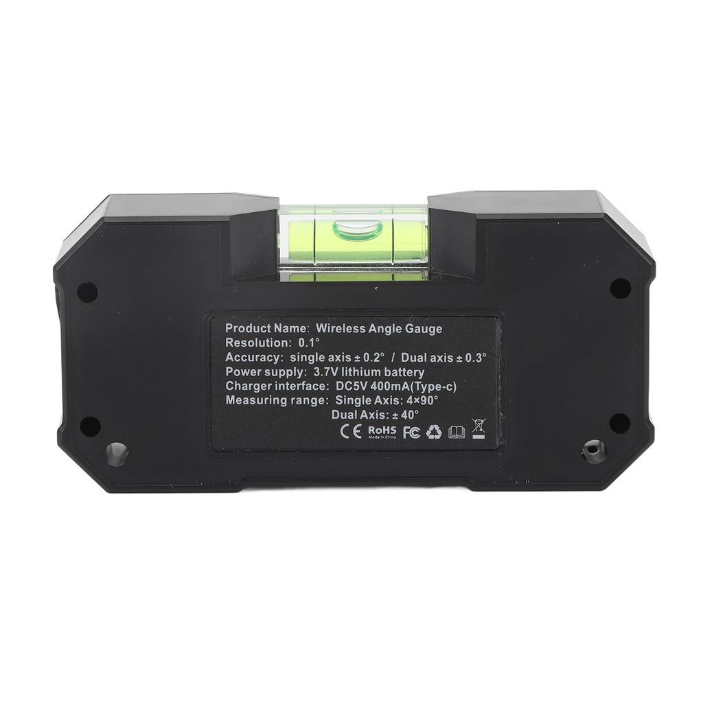 Digitale Winkelmessgerät Doppelachsen Neigungsmesser Magnetische Adsorption LCD-Anzeige Elektronischer Winkelfinder mit Bluetooth