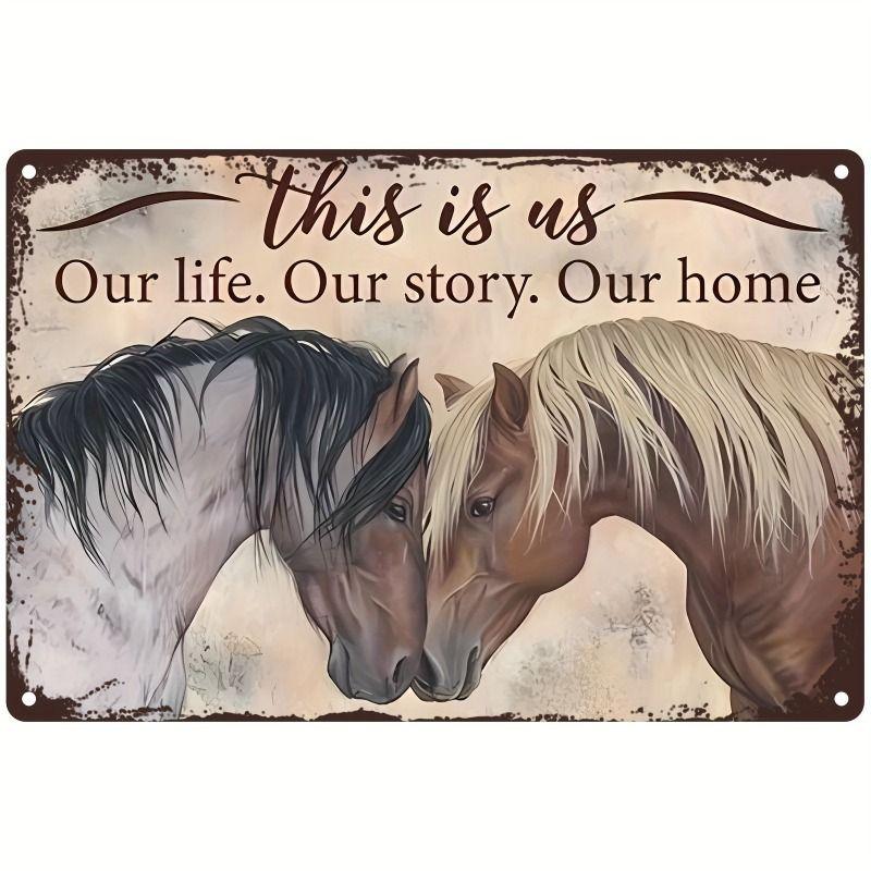 Retro Metal Animal Wall Art for Home Kitchen Farm Cafe Garden