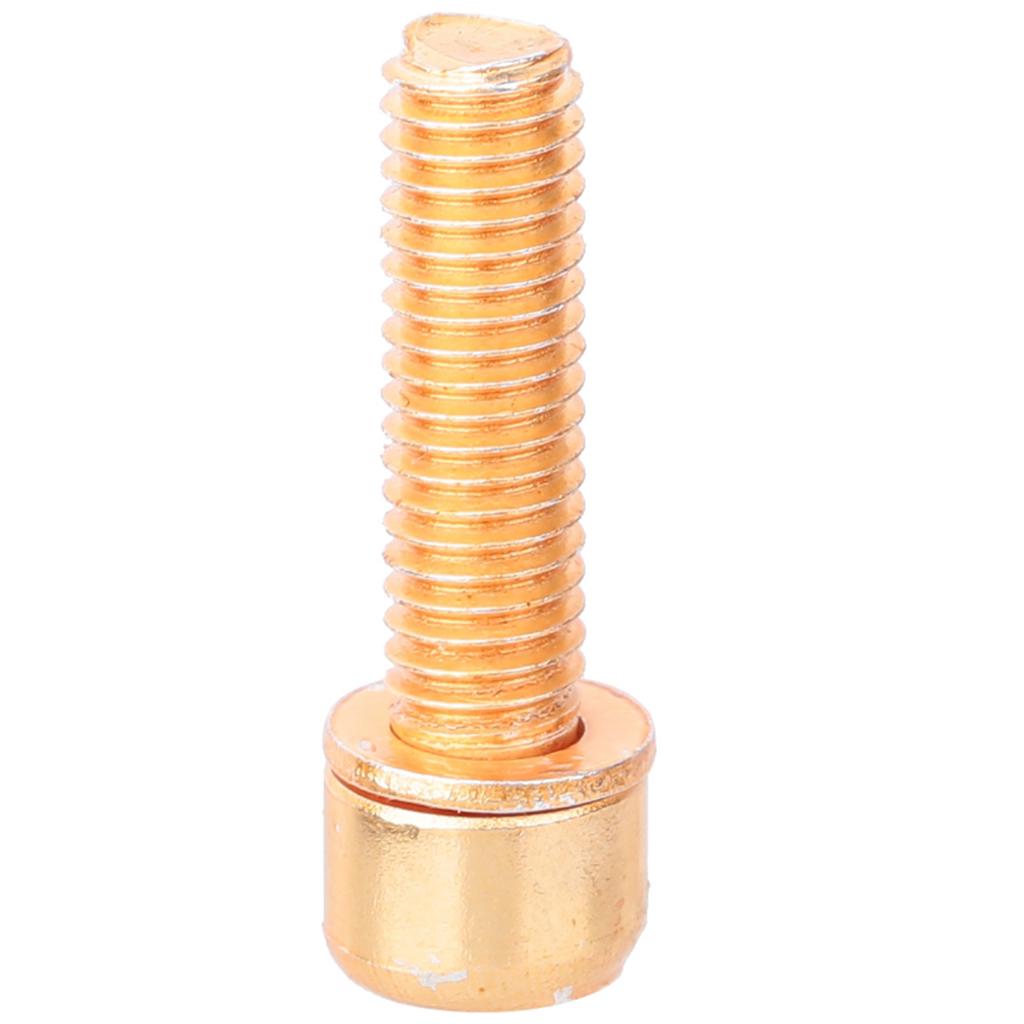 M5x18mm   Stem Screw   with Spacer Steel Bike Steering Handlebar Parts Red