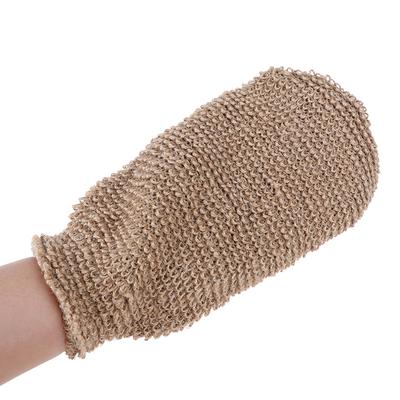 Exfoliační rukavice do koupele z přírodních vláken Masáž koupacích rukavic