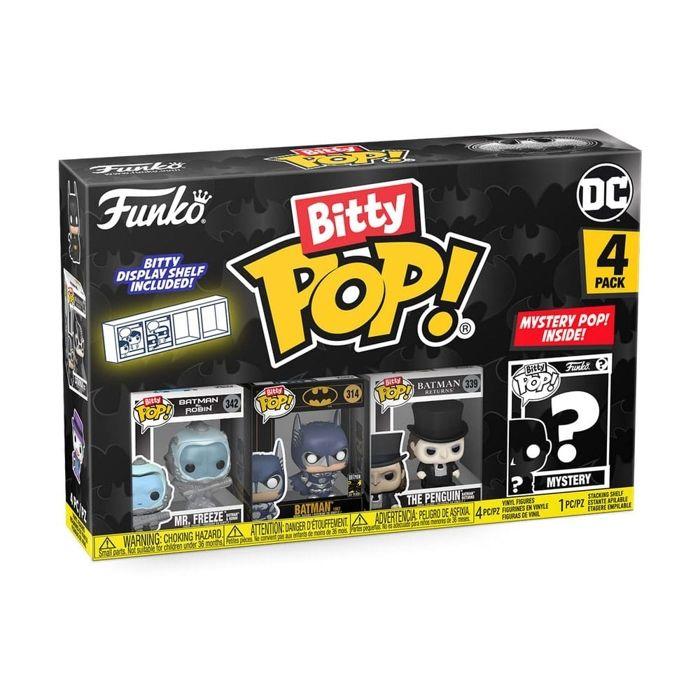 Figurine bitty pop - funko - batman 85e anniversaire - mr. freeze - pack de 4 - mixte