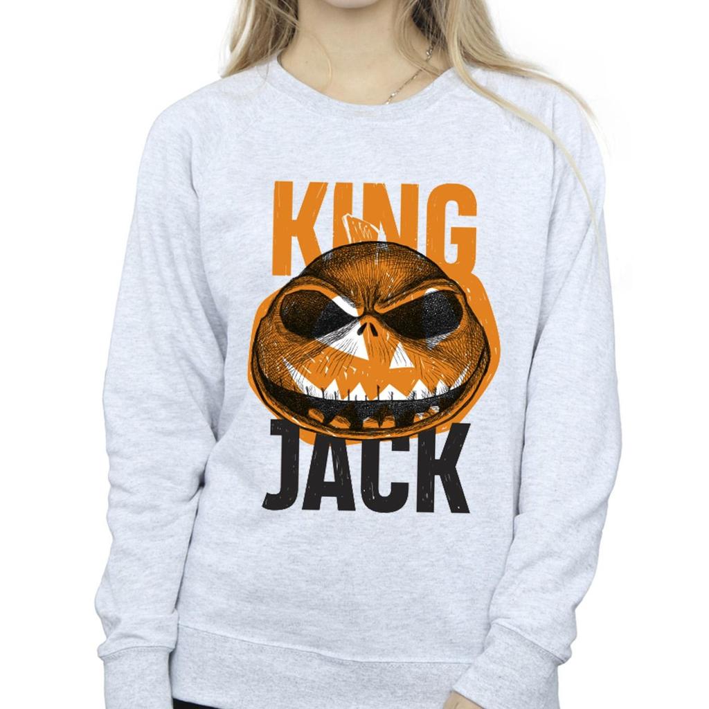 Disney Womens/Ladies The Nightmare Before Christmas King Jack Sweatshirt