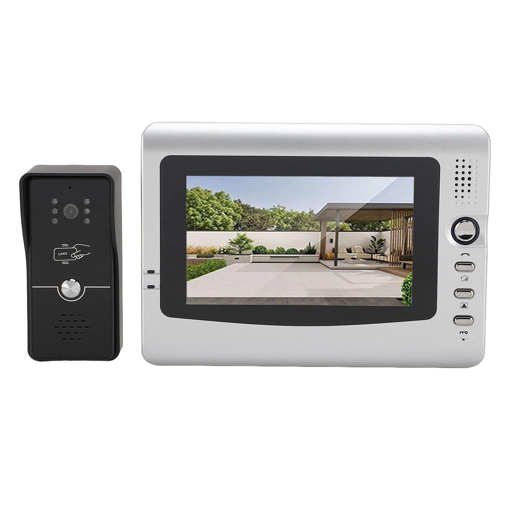 Video Doorbell 7 Inch Color Screen Clear Image Visual Intercom Doorbell Security System for Home Indoor EU Plug 100 to