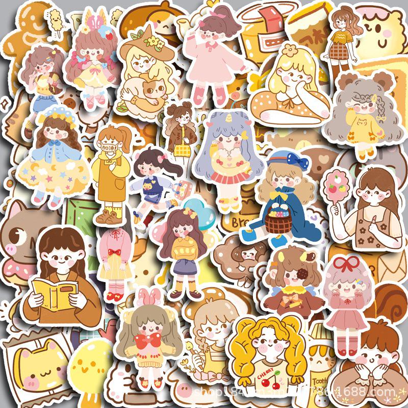 Qiu Qiu Paradise Girly Heart Decorative Stickers Pack - 75 Sheets for Journals, Water Bottles & Suitcases