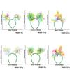 Easter Hair Band Happy Easter Day Hairband For Easter Decoration 6X Women Easter Ears Hair Accessories Headband Set For Girl