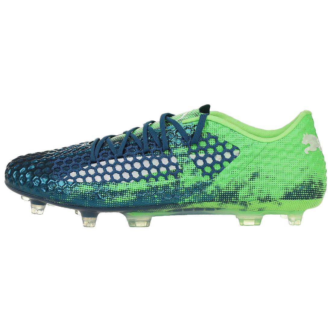 PUMA Future 18.1 AG Artificial Ground FG Firm Ground Support Soccer Shoes Men s Blue Green 104980-03 42.5