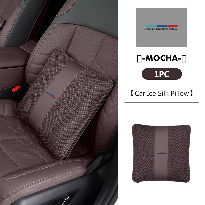 Für BMW Autokissen und Klimaanlagenabdeckung 2-in-1 Eisseide Atmungsaktiv Auto Zubehör E91 E92 E93 E60 F10 F30 E39 E36 E87 X3