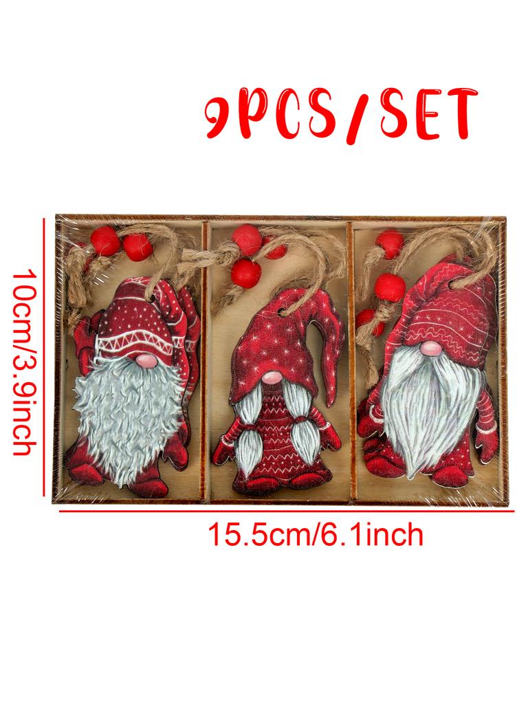 Christmas Wooden Pendant Navidad Natal Noel Tree Faceless Doll Hanging Ornament Christmas Decoration For Home 2026 New Year 2026