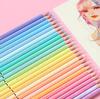 Ensemble de 12/24 crayons de couleur en bois pour croquis, peinture, pour étudiants, artistes, dessin, fournitures d'art