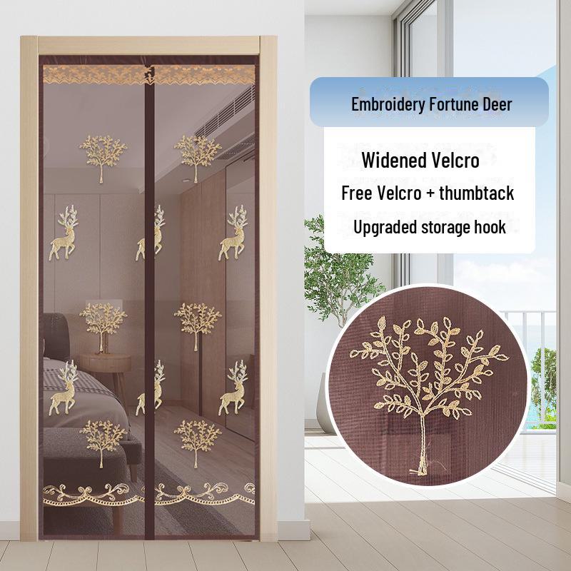 Stanzfreier magnetischer Moskitonetz-Türvorhang für Schlafzimmer