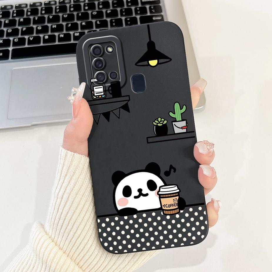 For Samsung Galaxy A21s Case SM-A217F New Fashion Cartoon Painted Cover Shockproof Phone Case For Samsung A21s A 21 s Soft Shell
