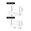 Foldable Bathroom Towel Holder No Tool Need Quick Assembly & Foldable Design Bracket Quick Fixing for Bathroom