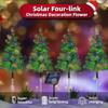 Solar Christmas Tree Simulation Light Outdoor Waterproof LED Lawn Garden Patio Porch Landscape Decorative Lamp for Holiday Party