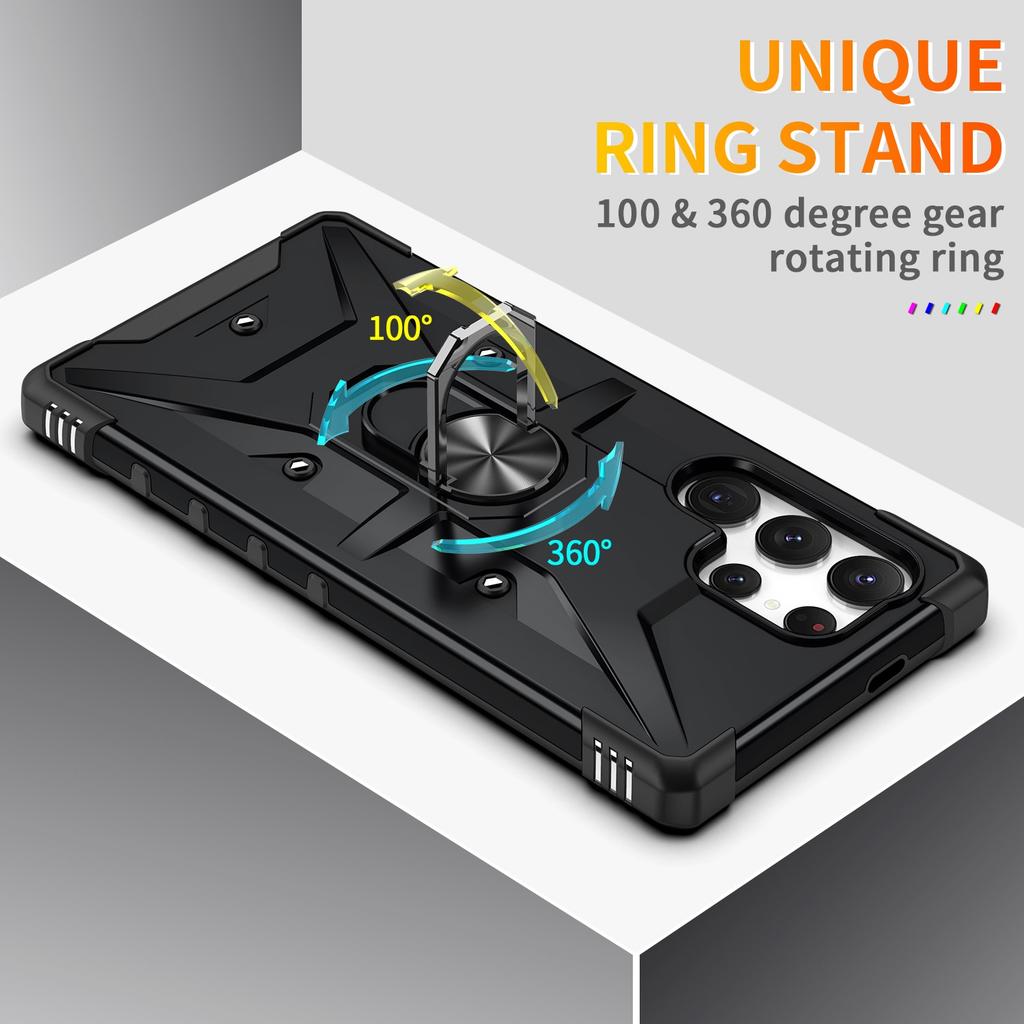 Portable Bracket Phone Case for Samsung Galaxy S25 Ultra Edge S23 Plus S24 FE S22 S21 A36 A56 5G A16 A26 A55 A54 A15 A35 A34 A14