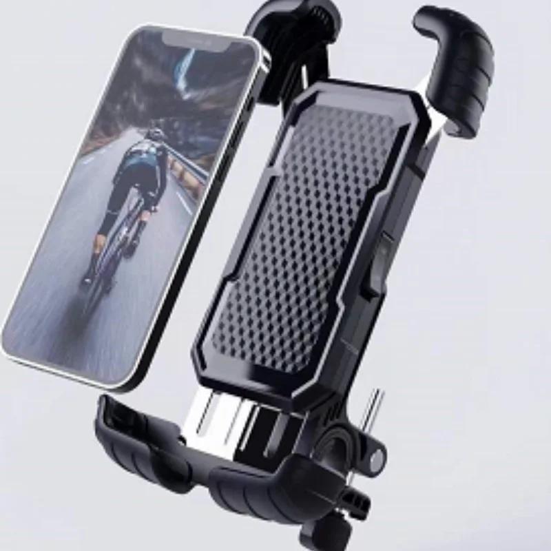 Motorcycle Phone Mount, Bike Phone Holder,1Second Lock & Release, 360° Rotatable, Shockproof for Scooter, ATV, Golf, Treadmill