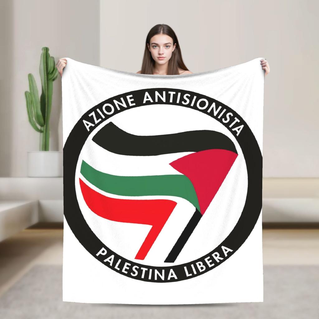 Antifaschistische Aktion Weiche Decken Camping Plüsch Überwurfdecke Flauschige Couch Sessel Flanell Tagesdecke Sofa Bettbezug